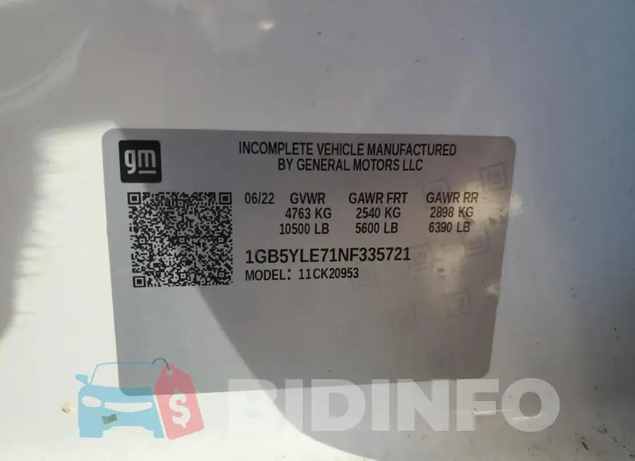 1GB5YLE71NF335721 Photo# 12