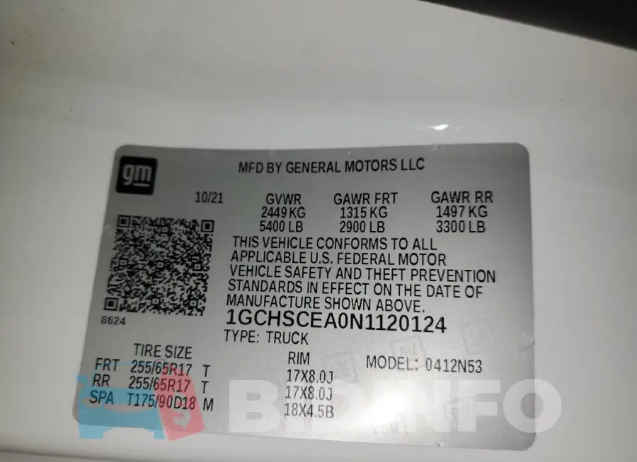 1GCHSCEA0N1120124 Photo# 12