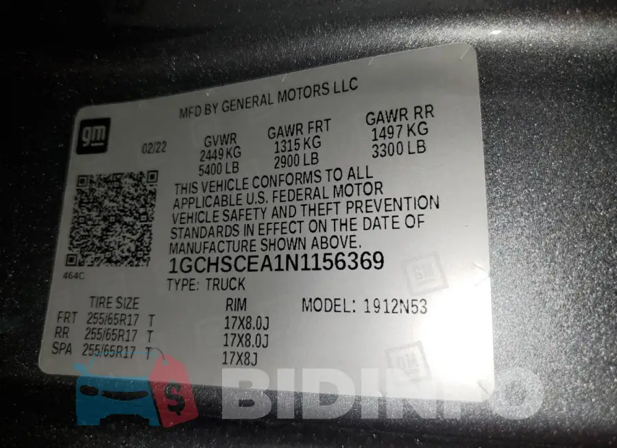1GCHSCEA1N1156369 Photo# 12