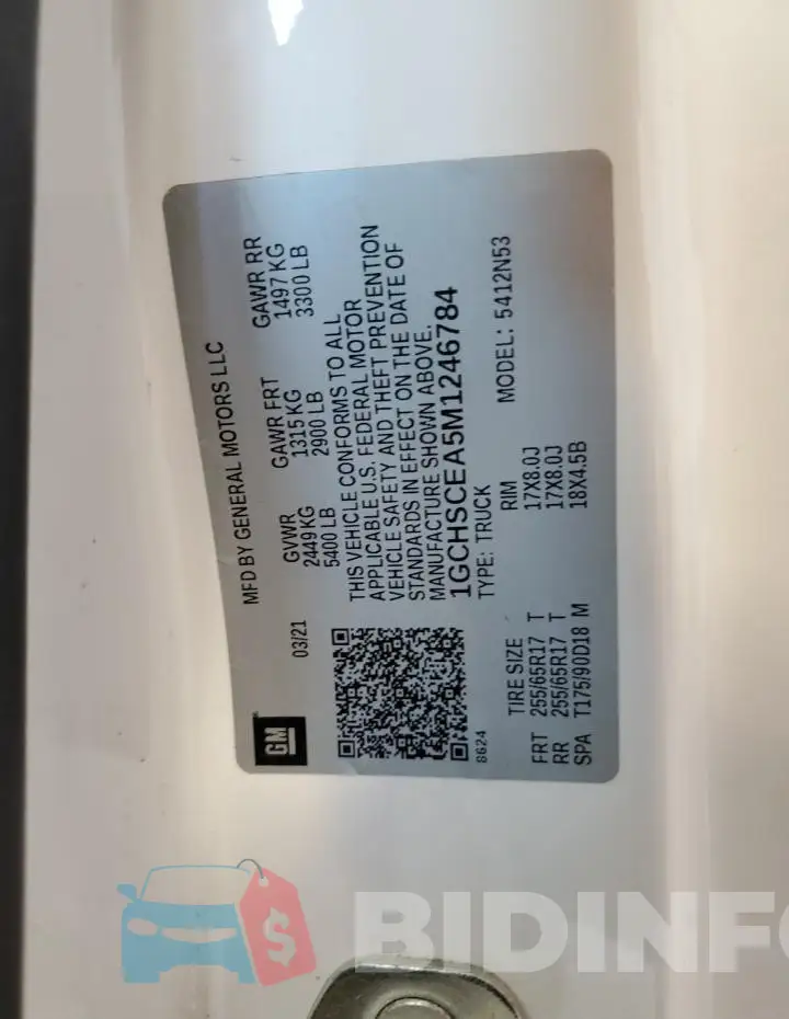 1GCHSCEA5M1246784 Photo# 12