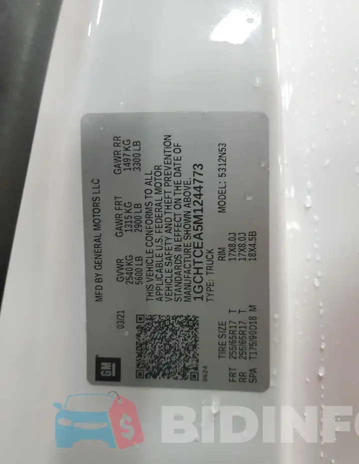 1GCHTCEA5M1244773 Photo# 12