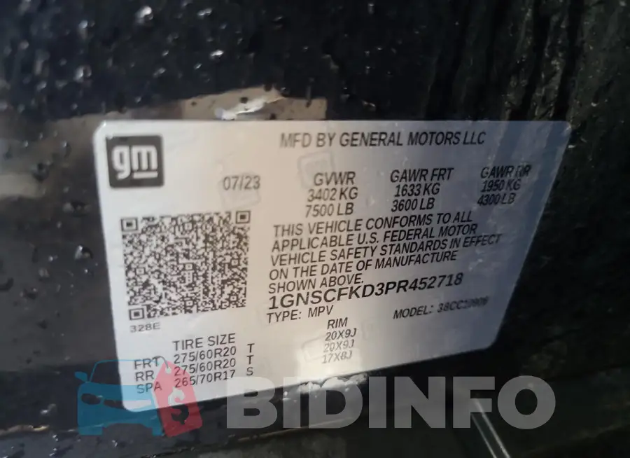 1GNSCFKD3PR452718 Photo# 13