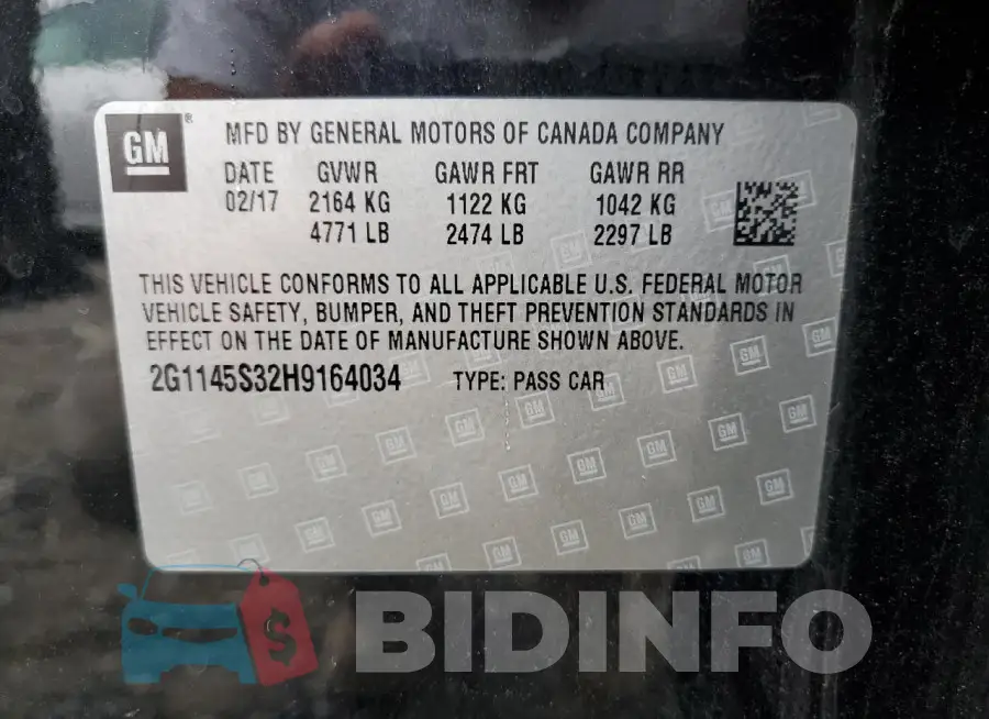 2G1145S32H9164034 Photo# 12