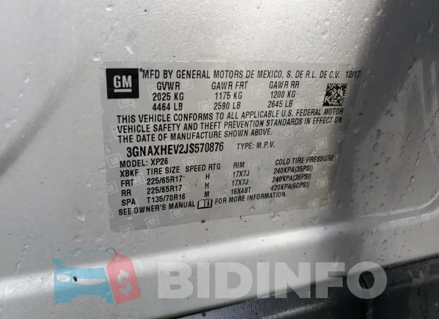 3GNAXHEV2JS570876 Photo# 13