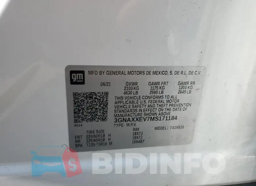 3GNAXXEV7MS171184 Photo# 13