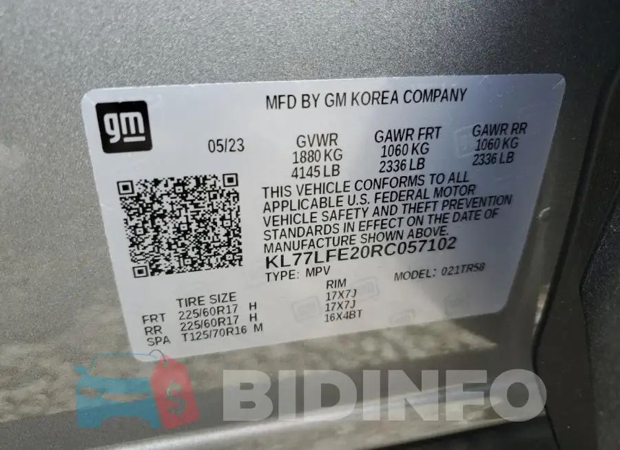 KL77LFE20RC057102 Photo# 12
