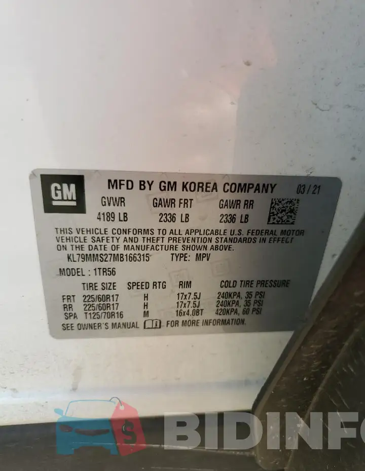 KL79MMS27MB166315 Photo# 14