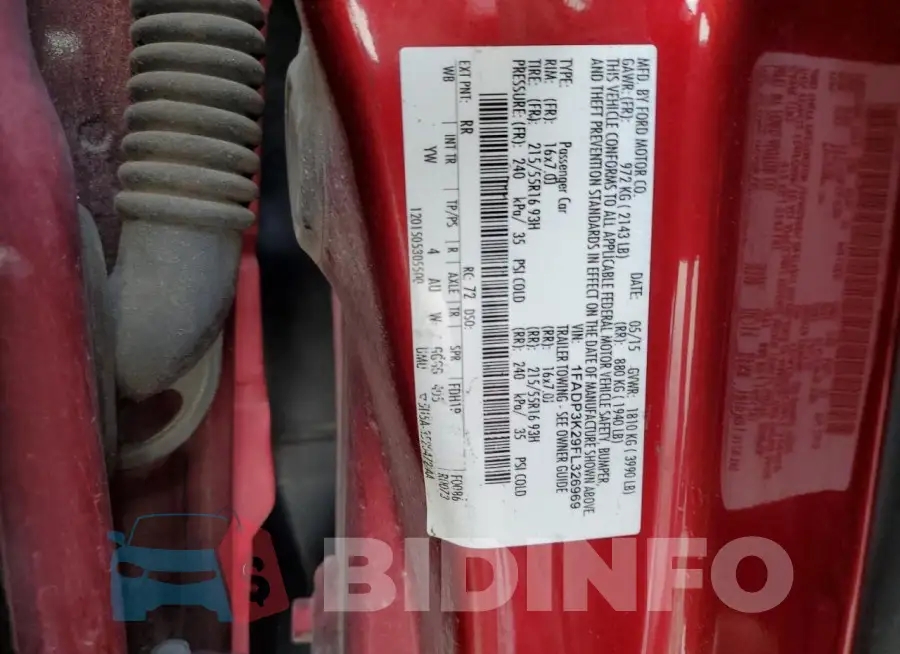 1FADP3K29FL326969 Photo# 12