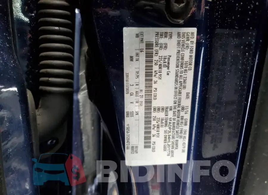 1FADP3L94HL201778 Photo# 12