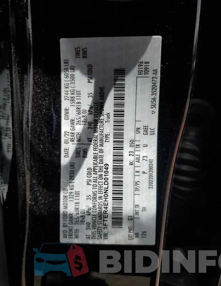 1FTER4EH0NLD01049 Photo# 12