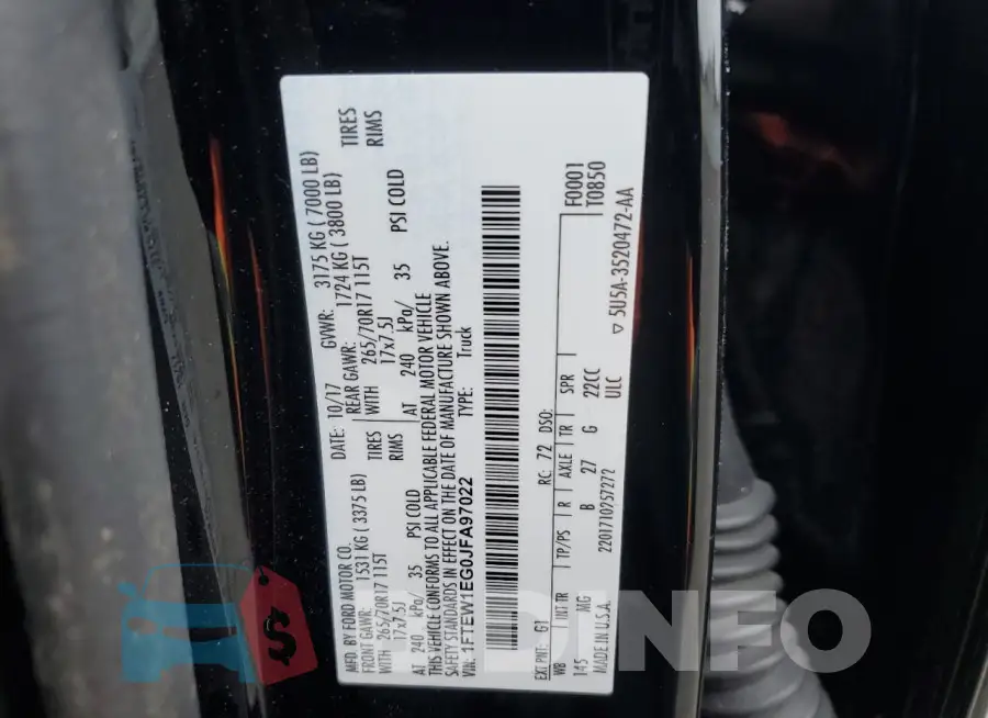 1FTEW1EG0JFA97022 Photo# 12