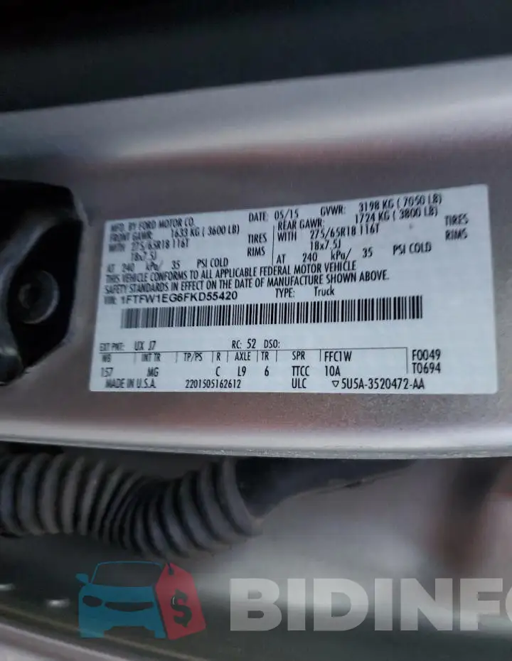 1FTFW1EG6FKD55420 Photo# 13