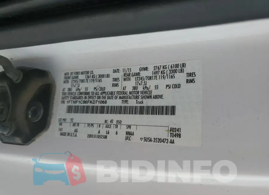 1FTMF1C86FKD71068 Photo# 12