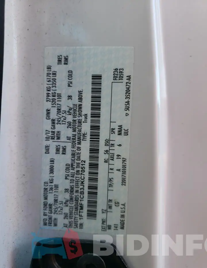 1FTMF1CB3JKC70512 Photo# 12