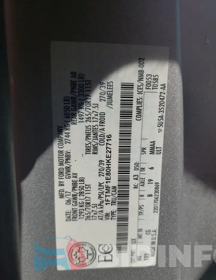 1FTMF1E80HKE27716 Photo# 12