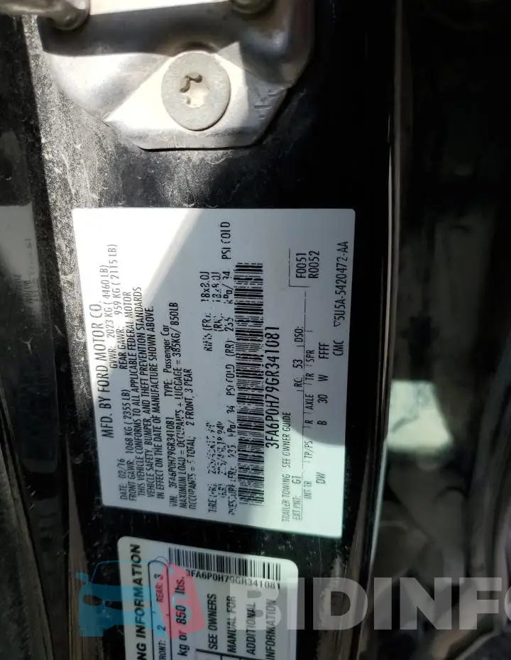 3FA6P0H79GR341081 Photo# 12