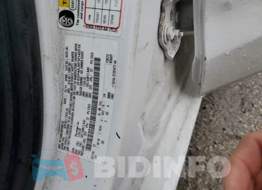 3FADP4AJ6FM145518 Photo# 12