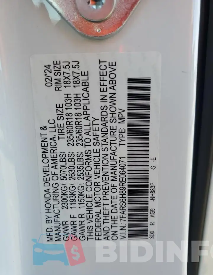 7FARS6H89RE064071 Photo# 14