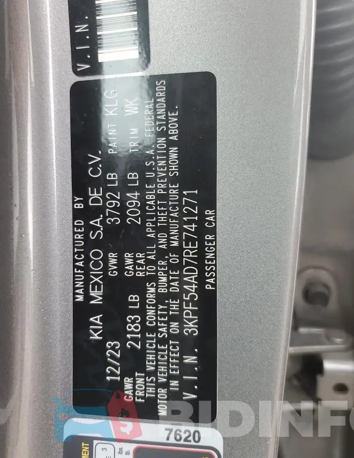 3KPF54AD7RE741271 Photo# 13
