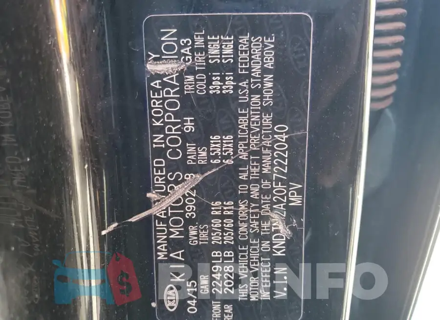 KNDJN2A20F7222040 Photo# 12