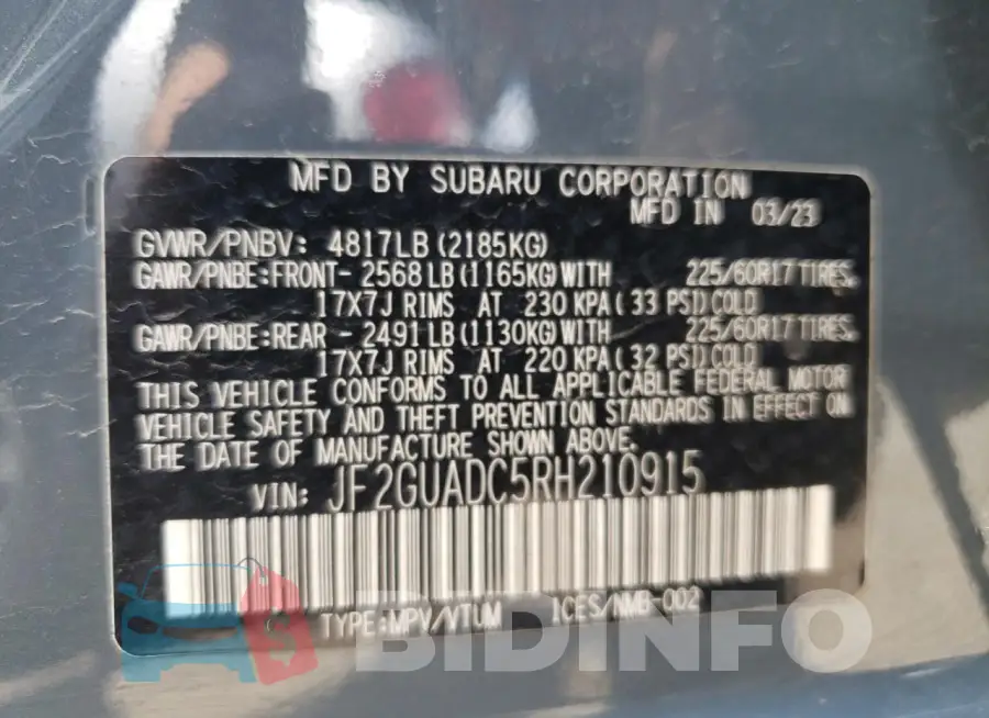 JF2GUADC5RH210915 Photo# 12