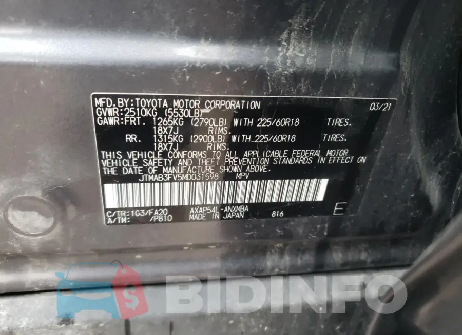 JTMAB3FV5MD031598 Photo# 13