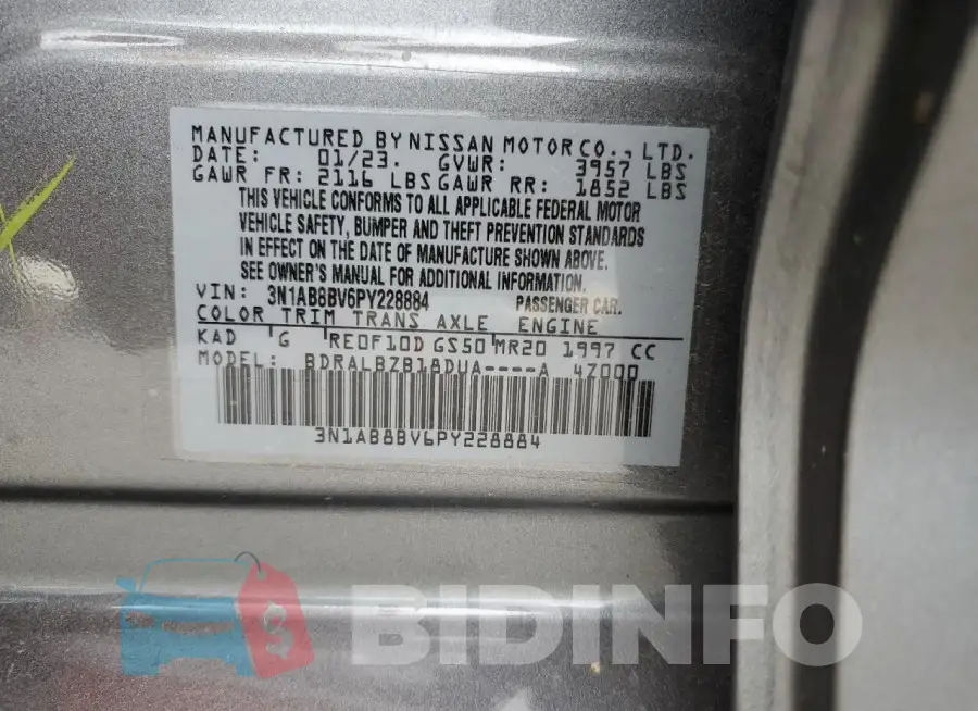 3N1AB8BV6PY228884 Photo# 12
