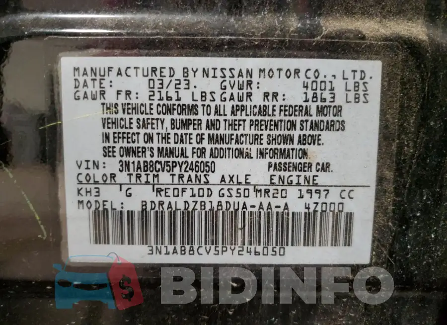 3N1AB8CV5PY246050 Photo# 12