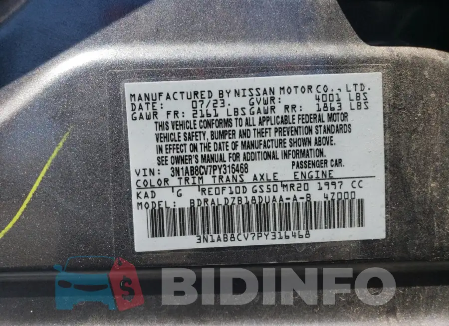 3N1AB8CV7PY316468 Photo# 12