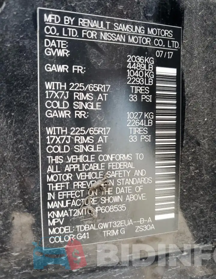 KNMAT2MT0HP608535 Photo# 14