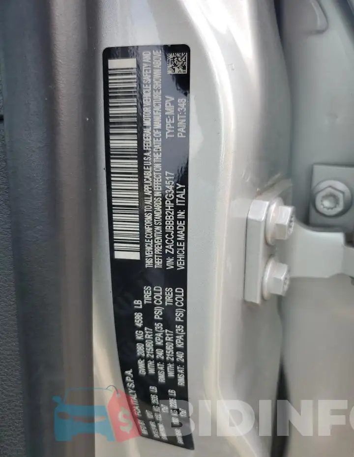 ZACCJBBB2HPG34517 Photo# 12