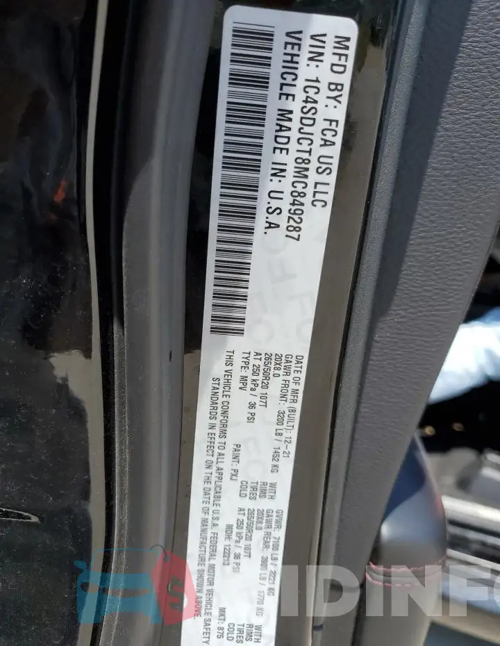 1C4SDJCT8MC849287 Photo# 13