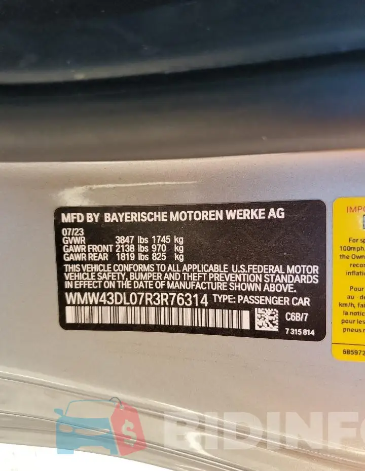 WMW43DL07R3R76314 Photo# 12