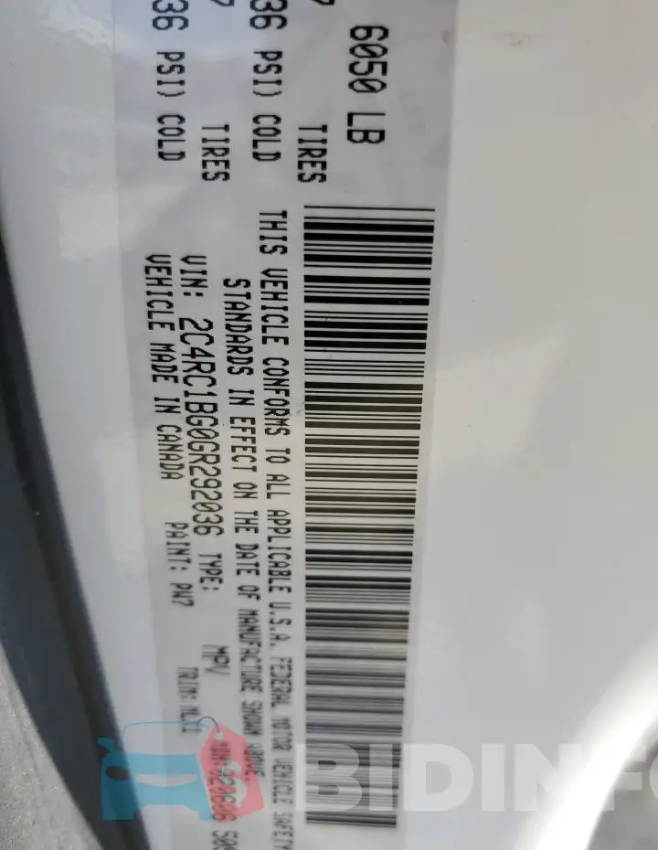 2C4RC1BG0GR292036 Photo# 13