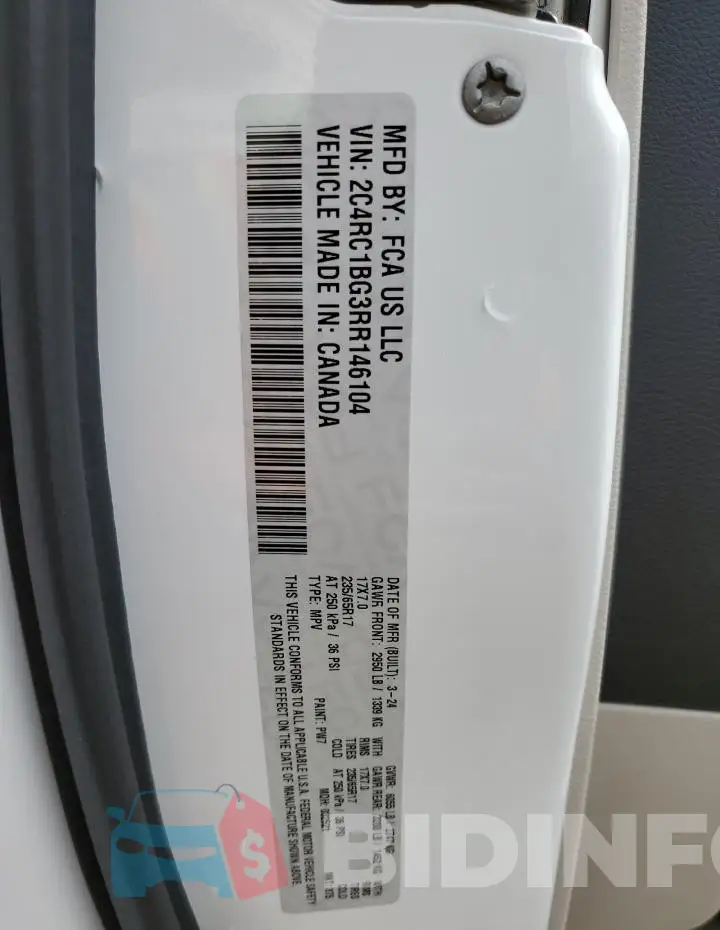 2C4RC1BG3RR146104 Photo# 13