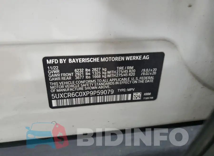 5UXCR6C0XP9P59079 Photo# 13
