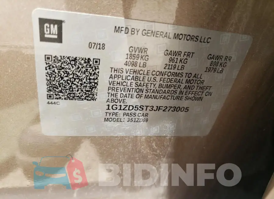 1G1ZD5ST3JF273005 Photo# 12