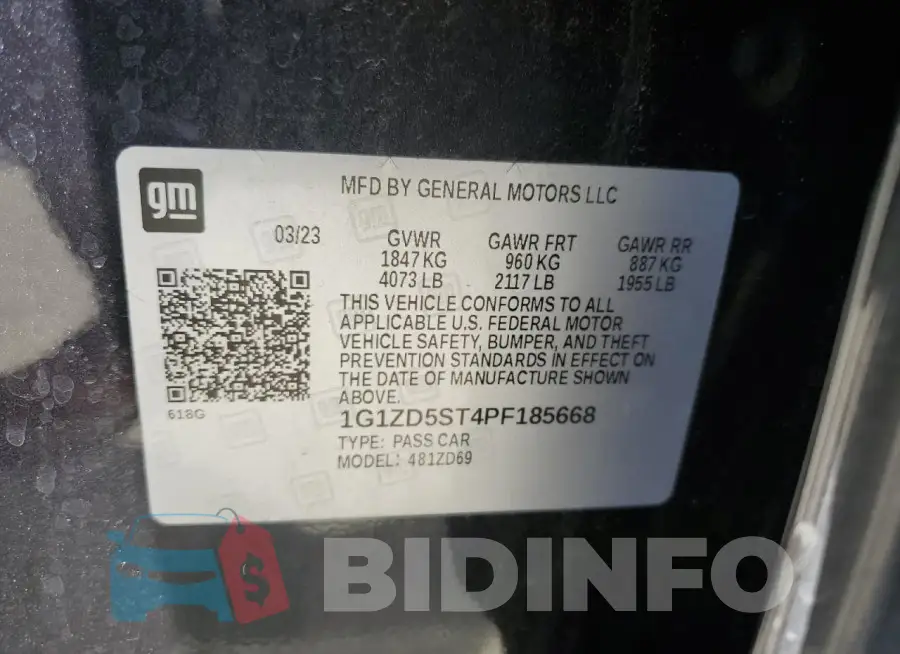 1G1ZD5ST4PF185668 Photo# 12