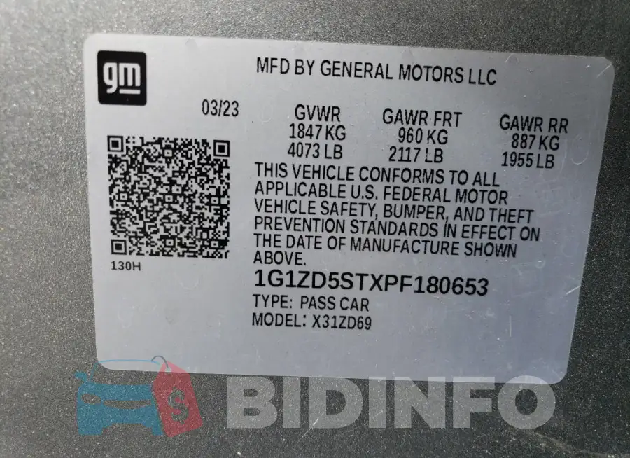 1G1ZD5STXPF180653 Photo# 12