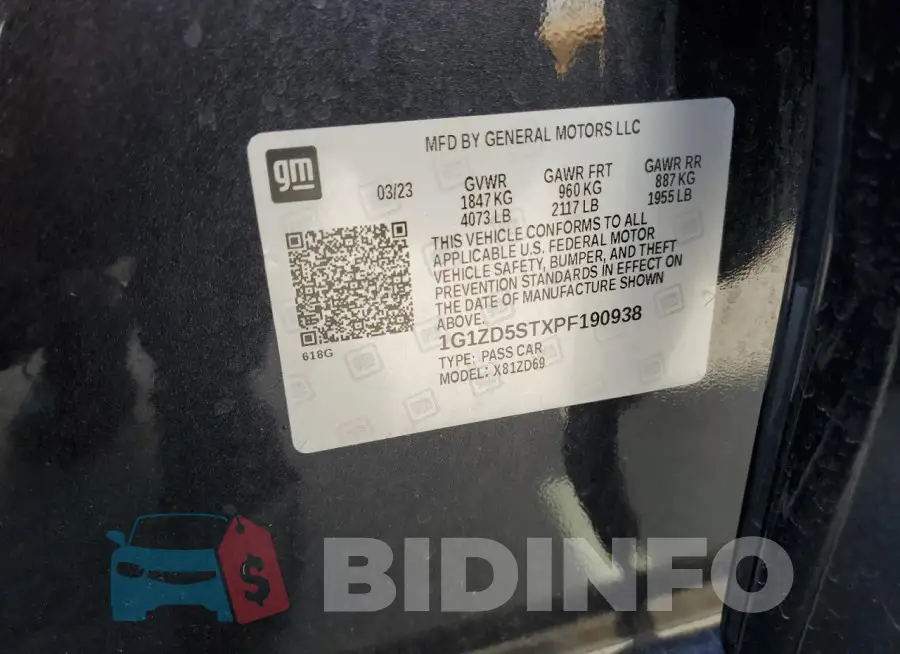 1G1ZD5STXPF190938 Photo# 13