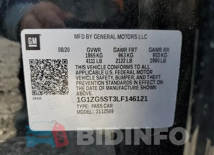 1G1ZG5ST3LF146121 Photo# 12