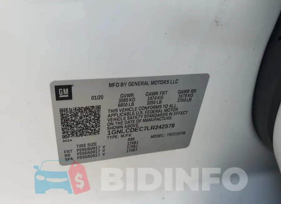 1GNLCDEC7LR242578 Photo# 12