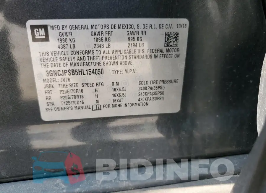 3GNCJPSB5HL154050 Photo# 12