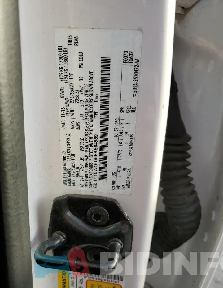 1FTEW1EG6FKE84589 Photo# 13