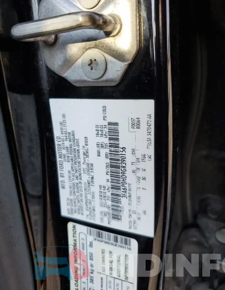 3FA6P0HD9GR390156 Photo# 12