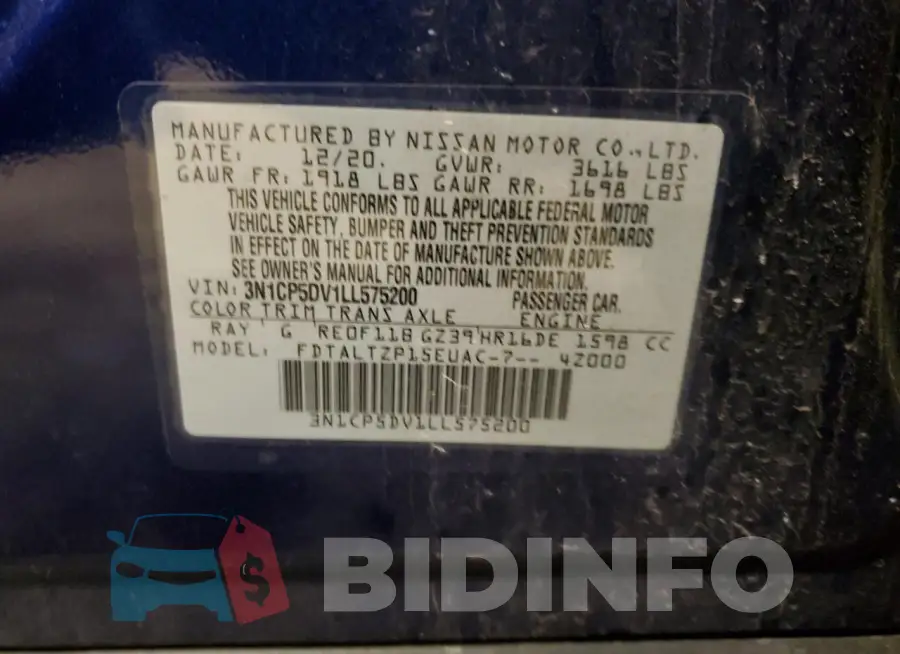 3N1CP5DV1LL575200 Photo# 13