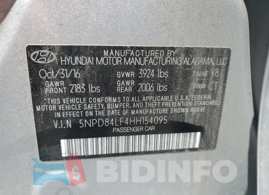 5NPD84LF4HH154095 Photo# 12