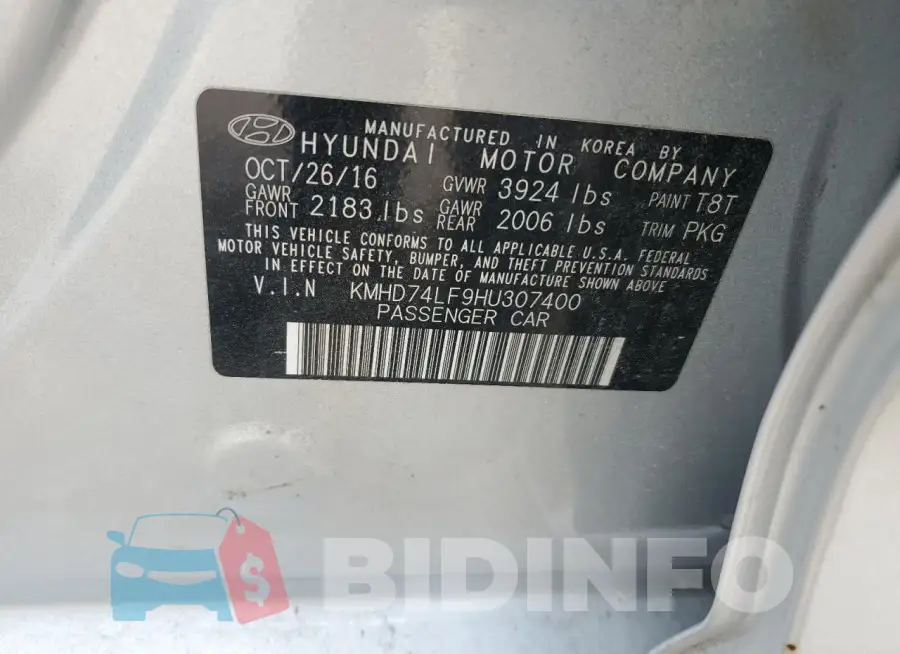 KMHD74LF9HU307400 Photo# 12