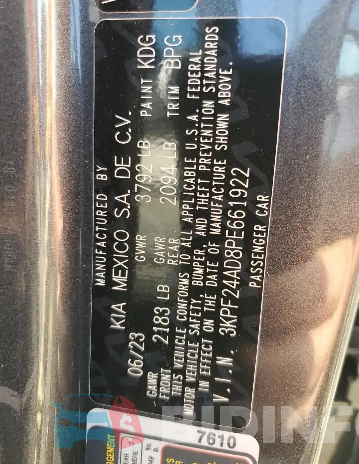 3KPF24AD8PE661922 Photo# 12