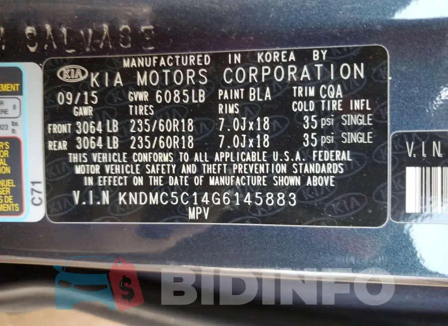 KNDMC5C14G6145883 Photo# 13